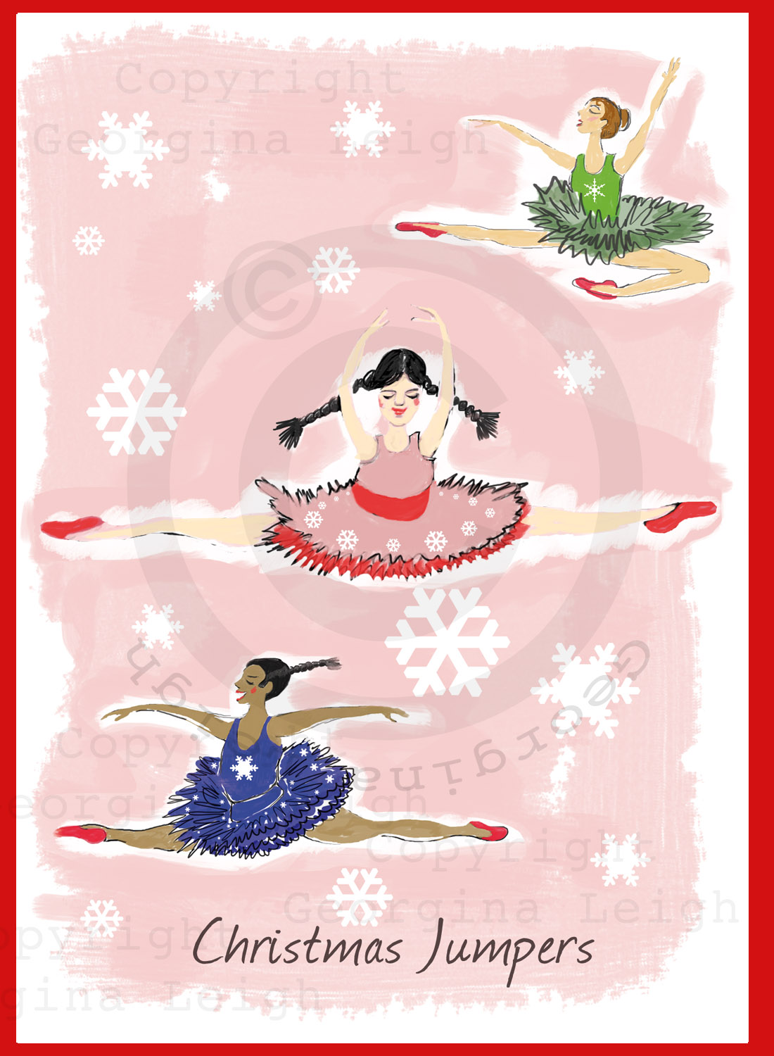 Christmas Jumpers Ballet Card