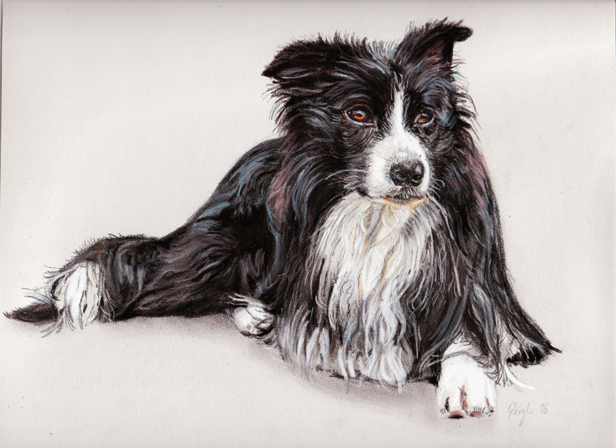 A4 Pastel Dog Portrait